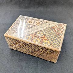 未使用品】箱根寄木細工 小箪笥 6段チェスト アクセサリーケース 収納