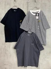 新品 UNIQLO UT ユニクロユーティー 3枚セット Tシャツ sizeL/グレー ボーダー ブラック ■■ メンズのサムネイル
