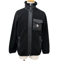 極美品□MONCLER モンクレール 2025年製 K20918G00043 FELPA APERTACON ZIP ボアブルゾン フリースジャケット ブラック S 正規品 メンズのサムネイル