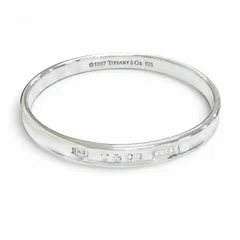 極美品△TIFFANY&Co. ティファニー 1837 ナロー バングル 925