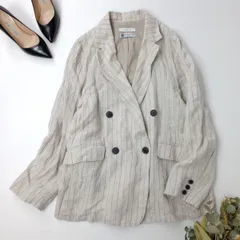 25SS SIMPLICITE シンプリシテェ B.C STOCK フレンチリネンテーラードジャケット ストライプ /26Nのサムネイル