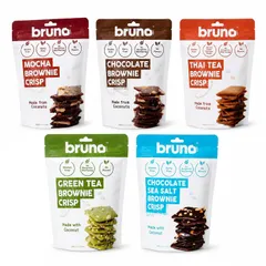 【コンプリートセット】【bruno snack】ブルーノスナック・クリスピーブラウニー タイティ・チョコ・モカ・グリーンのサムネイル
