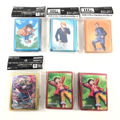 【未使用品】 未開封 キャラクターカードスリーブ ワンピース、推しの子、ブルーロック ６個まとめ売り プロテクター スリーブ カードサプライ 【081-260709-SH-04-HON】