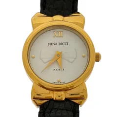 稼働品 ニナリッチ NINA RICCI D953 リボン クオーツ QZ レディース腕時計 ♯1099010509のサムネイル
