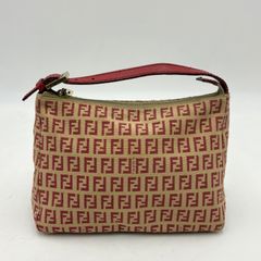 ✨美品✨フェンディ ズッキーノ アクセサリーポーチ キャンバス×レザー