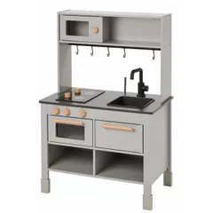 新品 IKEA SILLTRUT スィルトルト おままごとキッチン, グレー, 68x40x100 cm （00544493）のサムネイル