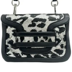 【PIERRE HARDY/ピエールアルディ】ショルダーポーチ ショルダーバッグ レザー ブラック/シルバー シルバー金具 レディース 【中古】【真子質店】【BL】のサムネイル