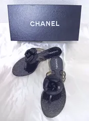 CHANEL　シャネル　カメリアサンダル　37　ビーチサンダル　管理番号21652のサムネイル