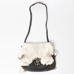 新品未使用 CHROME HEARTS クロムハーツ BAGMAIL BS FLUER メールバッグ BSフレア ショルダーバッグ ヌバック シルバー925 中古 4a005207のサムネイル