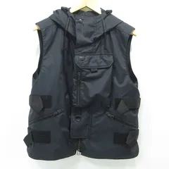 【三重本店】 中古 JUNYA WATANABE | ジュンヤワタナベ × C.P. Company シーピーカンパニー コムデギャルソン ダブルネームベスト 25年 中綿ベストライナー付きマルチポケットベスト WO-V901 ブラック サイズ：S 【108】のサムネイル