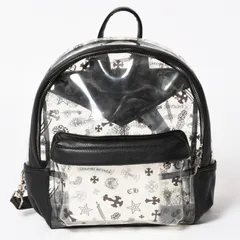極美品 CHROME HEARTS クロムハーツ BACK TO SCHOOL VINYL バックトゥスクール ビニール バックパック レザー シルバー925 総柄 中古 4a005176のサムネイル