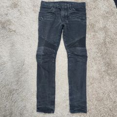 PIERRE BALMAIN 15AW バイカーデニム 28 グレー イタリア製 - メルカリ