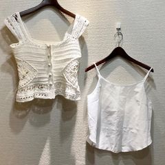 JUEMI Back Knot Lace Camiレースキャミソール 2個セット - メルカリ