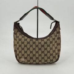 美品】グッチ 001・3306 ジャッキー GGキャンバス ワンハンドバッグ