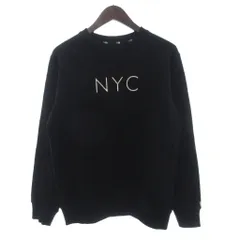 ニューエラ NEW ERA トレーナー スウェット 長袖 裏起毛 NYC プリント 黒 ブラック Sのサムネイル