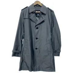 【中古】　BURBERRY BLACK LABEL　ステンカラーコート　ロング丈　無地　ライナー付き　古着　/1156のサムネイル