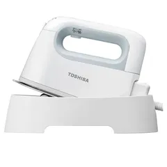 TOSHIBA(東芝) アイロン スチームアイロン コードレス 衣類スチーマー かけたまま 小型 約 0.69kg 最大約 14g/ 分 温度調節 3 段階 2Way TAS-X6-Lのサムネイル