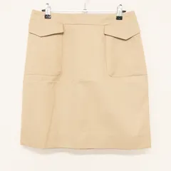 CELINE セリーヌ フィービー期 スカート フロントポケット コットン ナイロン ベージュ マダガスカル製 レディース 42 b02305のサムネイル