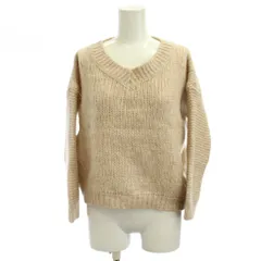ロベルトコリーナ ROBERTO COLLINA 21AW ニット セーター S ベージュ Vネック 長袖 /JP9のサムネイル