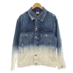 トミー TOMMY デニムジャケット ジージャン 上着 M 青 ブルー 白 ホワイト グラデーション 長袖 /LP3のサムネイル