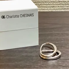 シャルロットシェネ charlotte chesnais ダブルフィンガーリング 指輪 シルバー 8号 10号 G71/T38/M52のサムネイル