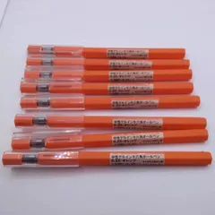 無印良品　中性ゲルインキ六角ボールペン　0.25　オレンジ色　　８本で７００円のサムネイル