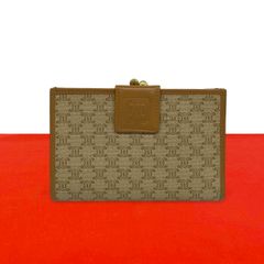 極 美品 CELINE セリーヌ ヴィンテージ マカダム ブラゾン ロゴ 柄