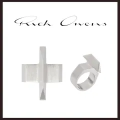 新品未使用　Rick Owens (リックオウエンス)　TRAPEZOID RING　56　シルバー系のサムネイル