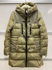 ★★送料無料！！DIESEL　ディーゼル　レディースダウンコート　ダッフルデザインダウンコート　カーキ　size XS   #80709MOJM11のサムネイル