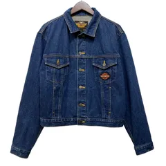 【中古品】 HARLEY-DAVIDSON ハーレーダビッドソンH.D.C. CORP PATCH DENIM TRACKER JACKET エイチディーシー コープ パッチ デニム トラッカージャケット アウター 【146-260709-ya-03-izu】のサムネイル