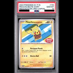 PSA10】バティックシャツ ピカチュウ プロモ インドネシア 154sv-p