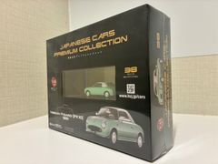 [Unopened] Hachette Japanese Classic Car Premium Collection Nissan FIGARO FK10 1991 Diecast Car 1/43 Scale Figure Hobby Toy with Box As Is