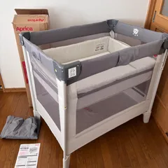 ＊極美品＊アップリカ ベビーベッド ココネルエアー AB グレーベアーのサムネイル