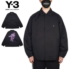 Y-3 ジャケット ワイスリー コーチジャケット アウター メンズ レディース ブランド 大きいサイズ  Y3 ADIDAS アディダス ヨウジヤマモト おしゃれ おすすめ 人気 黒 y3122 ブラック M L XLのサムネイル
