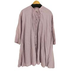 nest Robe ネストローブリネン天然染めチュニックブラウス 日本製 nestrobeリネン天然染めチュニックブラウス - メルカリ