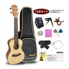 フレットレス】AKLOT ウクレレベース 30インチ エボニー プリアンプ