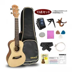 GECKO(ゲッコー)×アーバン通商 ウクレレ(充実の13点セット) 23インチ コンサート U23SA NAのサムネイル