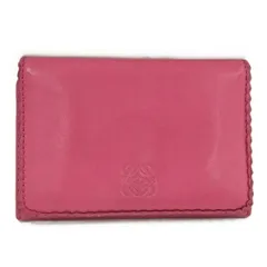 LOEWE カードケース レザー ピンクのサムネイル