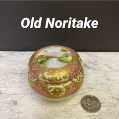 希少】オールドノリタケ 18．9㎝ 風景紋 飾り壺 ビスケットジャー