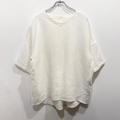 Whim Gazette ウィムガゼット シアーフェザーTEE ホワイト 日本製
