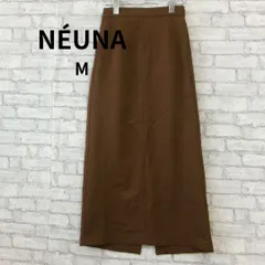NÉUNA タイト Aライン ロングスカートブラウン M 古着のサムネイル