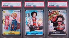 PSA10】ルフィ エース サボ シクパラ3連番 sequential set - メルカリ