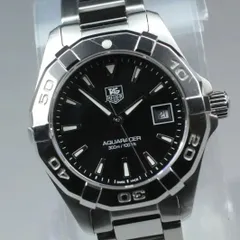 TAG Heuer アクアレーサー WAY1410 RZP1512 レディース腕時計 クォーツ SS ブラック文字盤 中古品のサムネイル