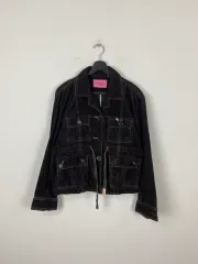 アバクロンビー ブラック コーデュロイ ポケット ジャケット S <593>のサムネイル