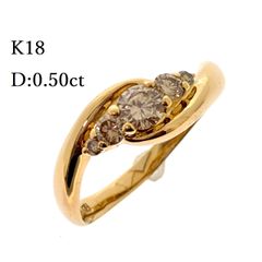 照り抜群！K18/Pt900 ダイヤ デザイン リング 6.00g M2674 - メルカリ