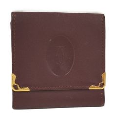 Cartier マストライン コインケース ボルドー ラウンド 小銭入れ 箱
