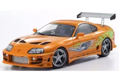 【新品】ミニカー 1/18 トヨタ スープラ ターボ 1994 (オレンジパール) 「ワイルド・スピード」 Fast ＆ Furiousシリーズ [KS08975FF]のサムネイル