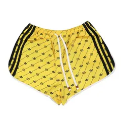 【値下】極美品 GUCCI×adidas グッチ × アディダス GG インターロッキング トレフォイル ジャージ ショート パンツ サイズS 46740のサムネイル