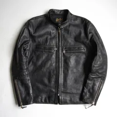 【美品】THE REAL McCOY'S BUCO【J-100 RIDERS JACKET】40 ホースハイド レザー ライダースジャケット ブラック マッコイ 26070084のサムネイル