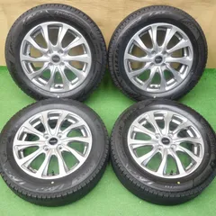 超バリ溝!24年!ほぼ10分◎スタッドレス 185/60R15 ブリヂストン ブリザック VRX3 BALMINUM TR10 バルミナ 15インチ PCD100/4H◎6062003KTスのサムネイル